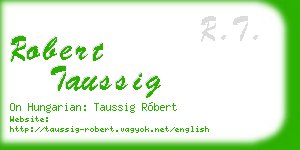 robert taussig business card